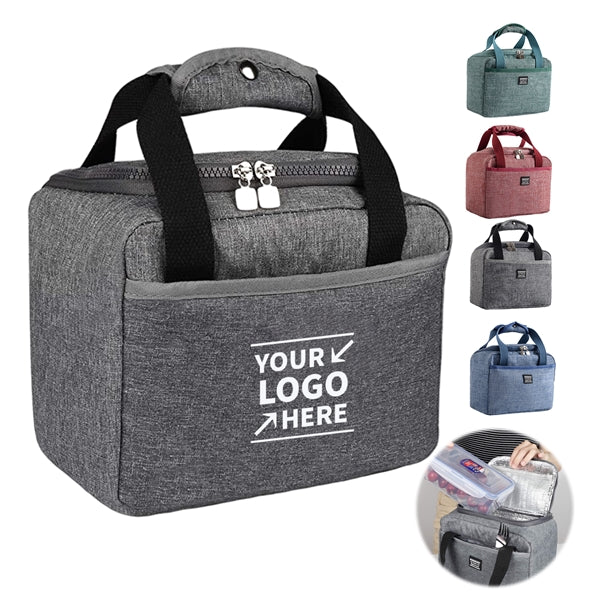 Portable Insulated Lunch Bag with Front Pocket