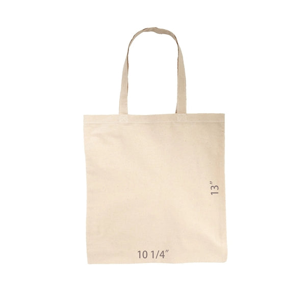 10 1/4" x 13" Canvas Tote Bag
