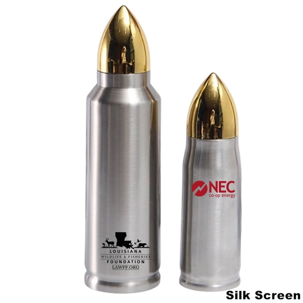 12/34 oz Stainless Steel Bullet Vacuum Insulated Bottle
