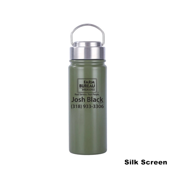 16.9 oz Stainless Steel Double-Wall Thermos Bottle Flask