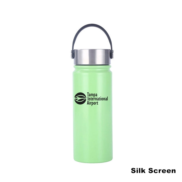 16.9 oz Stainless Steel Double-Wall Thermos Bottle Flask