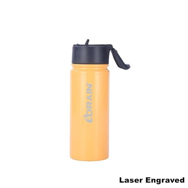 16.9 oz Stainless Steel Double-Wall Thermos Bottle Flask