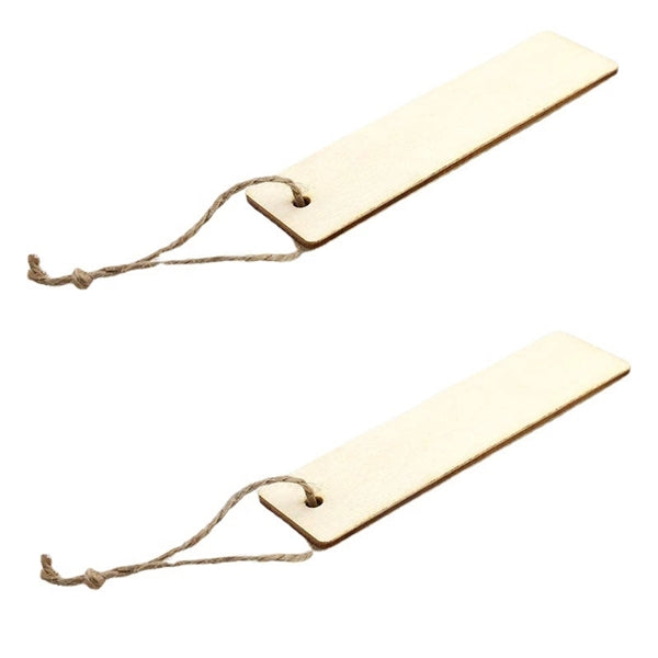 Vintage Unfinished Wooden Bookmark Set
