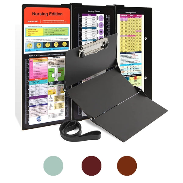 3 Layers Aluminum Foldable Nurse Clip Boards Notepad
