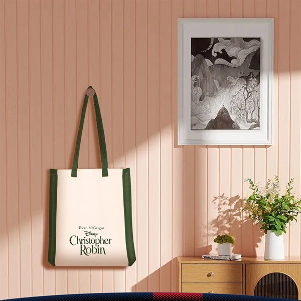 Maya Side Stripes Cotton Tote Bags