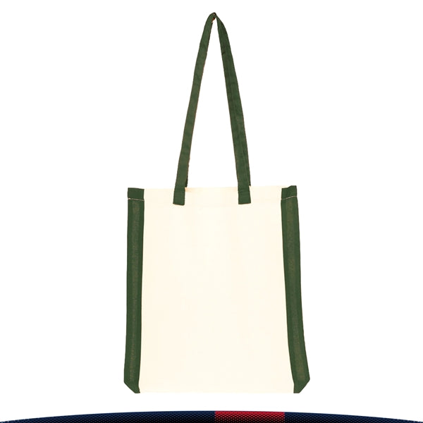 Maya Side Stripes Cotton Tote Bags