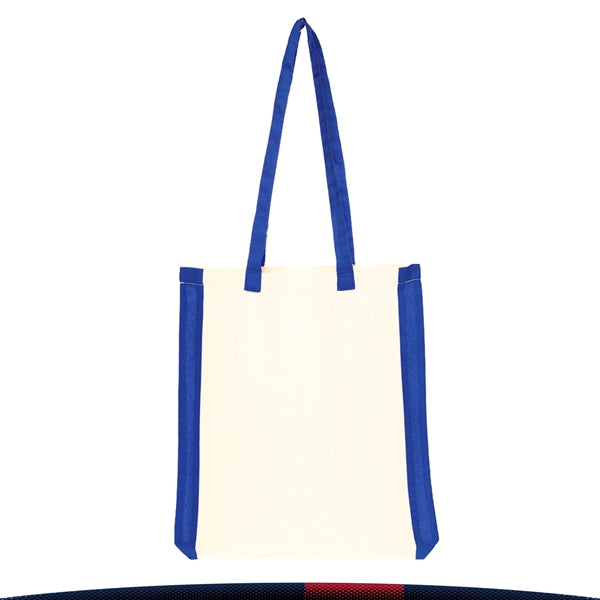 Maya Side Stripes Cotton Tote Bags