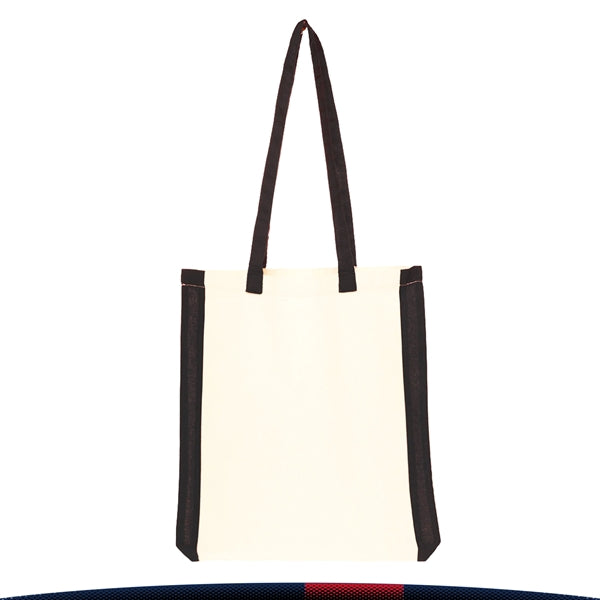 Maya Side Stripes Cotton Tote Bags