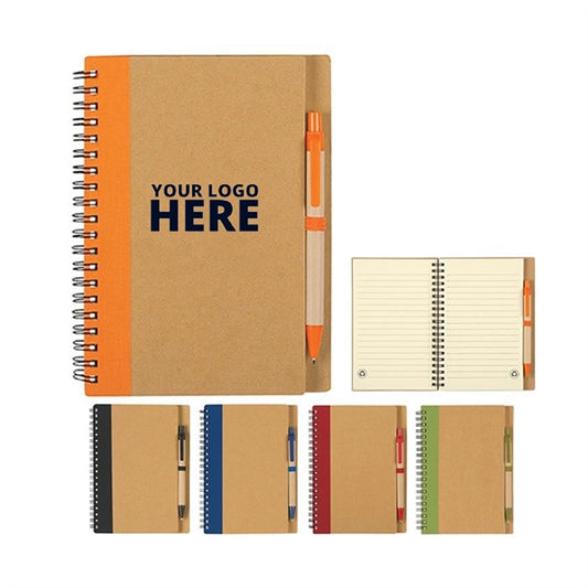 Kraft Paper Notepad with Pen