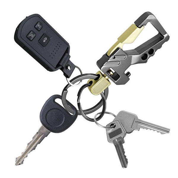 Keychain with Bottle Opener and Clip