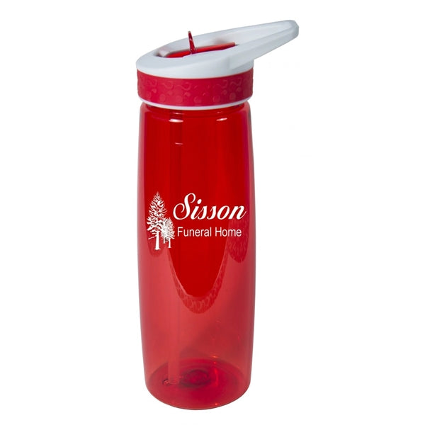 25 Ounce Leak & Spill Proof Bottle with Flip Straw