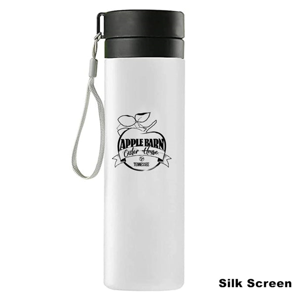 20/27 oz Clear Sports Plastic Water Bottle With Tea Strainer