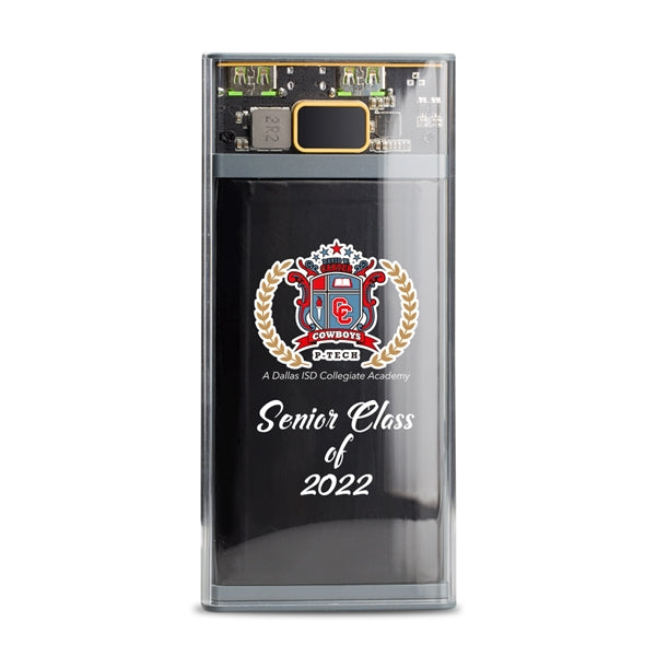 Nauvoo Transparent QuickCharge Power Bank