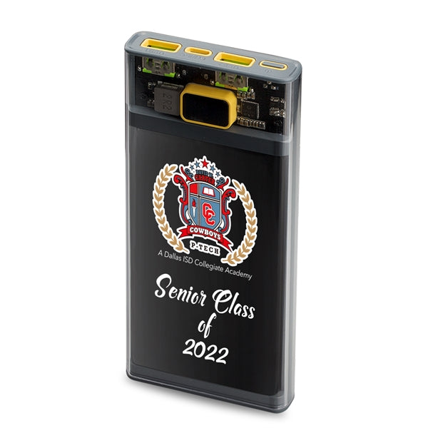 Nauvoo Transparent QuickCharge Power Bank