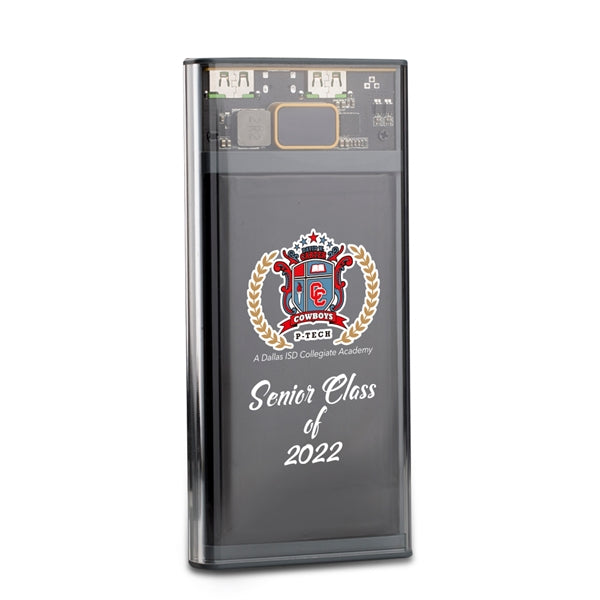 Nauvoo Transparent QuickCharge Power Bank