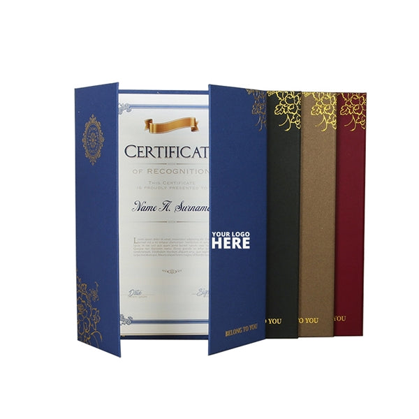 Tri Fold Certificate Holder