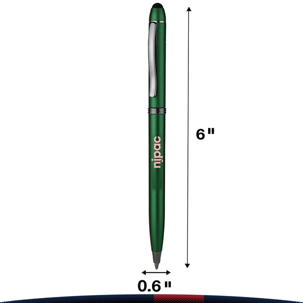 Moll Twist Action Plastic Stylus Pens