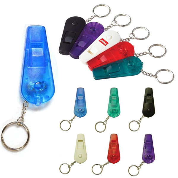 Led Keychain Light Whistle