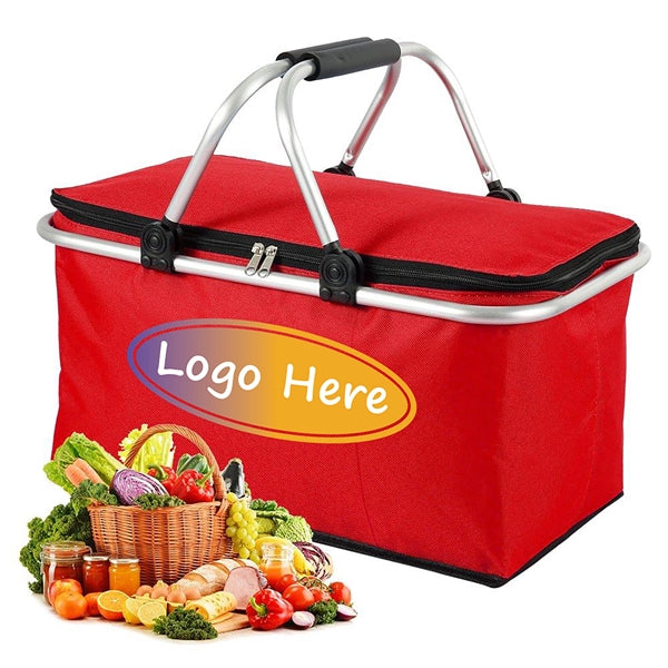 30L Folding Picnic Bag Cooler Basket