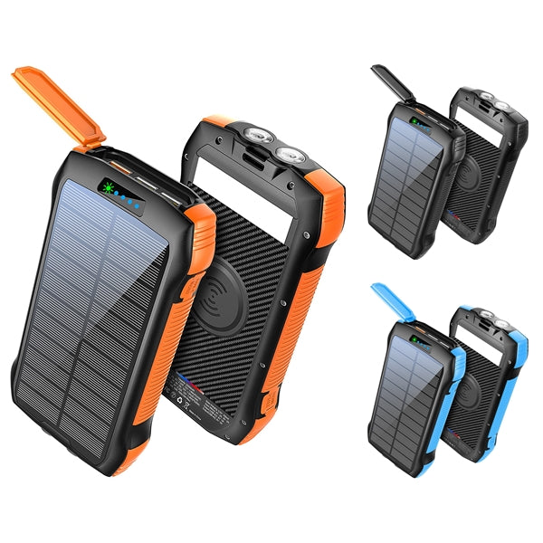 33500mAh Solar Power Bank With Wireless Charging