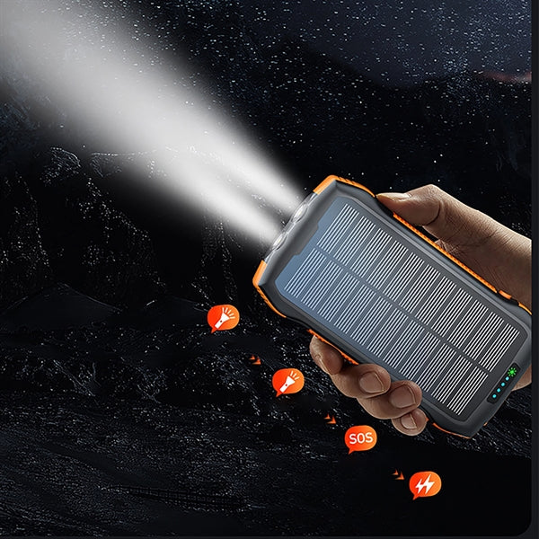 33500mAh Solar Power Bank With Wireless Charging