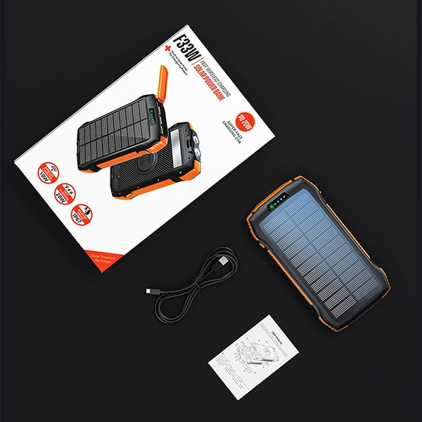 33500mAh Solar Power Bank With Wireless Charging