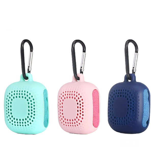 Microfiber Cooling Towel with Silicone Case - Mini Size