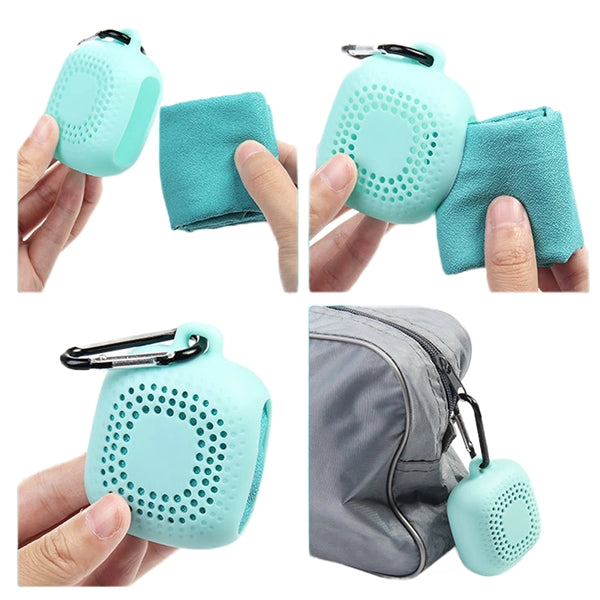 Microfiber Cooling Towel with Silicone Case - Mini Size