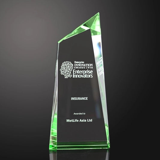 Glass Polygon Obelisk Award
