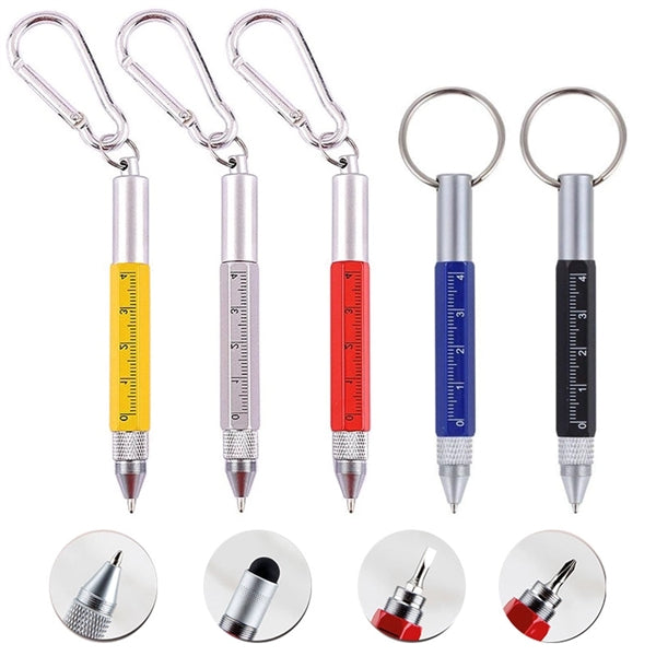 6 in1 Multifunction Screwdriver Ruler Stylus Ballpoint Pen