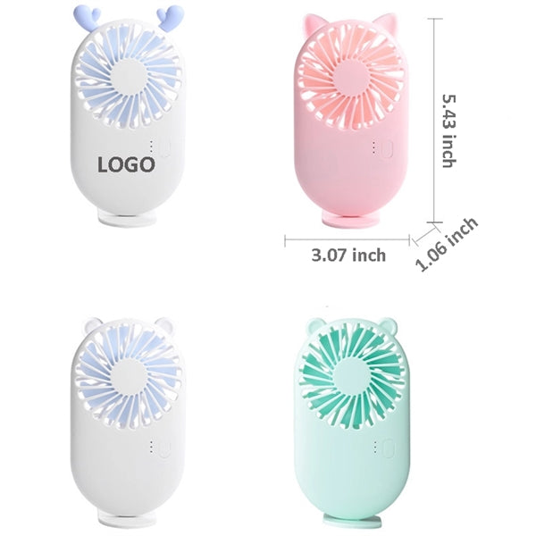 Mini Handheld Desk Cooling USB Fan with Base