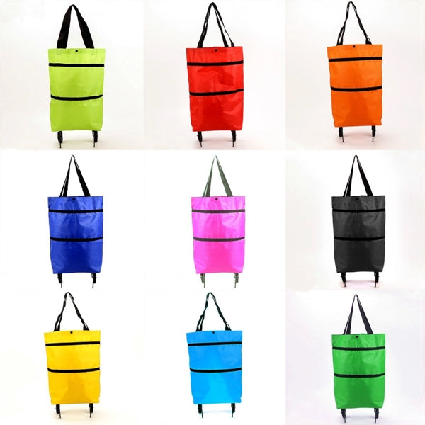 Foldable Shopping Cart for Groceries with Wheels