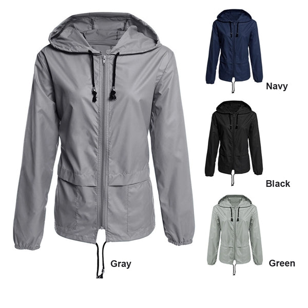 Women's Lightweight Hooded Raincoat