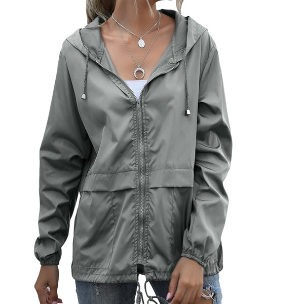 Women's Lightweight Hooded Raincoat