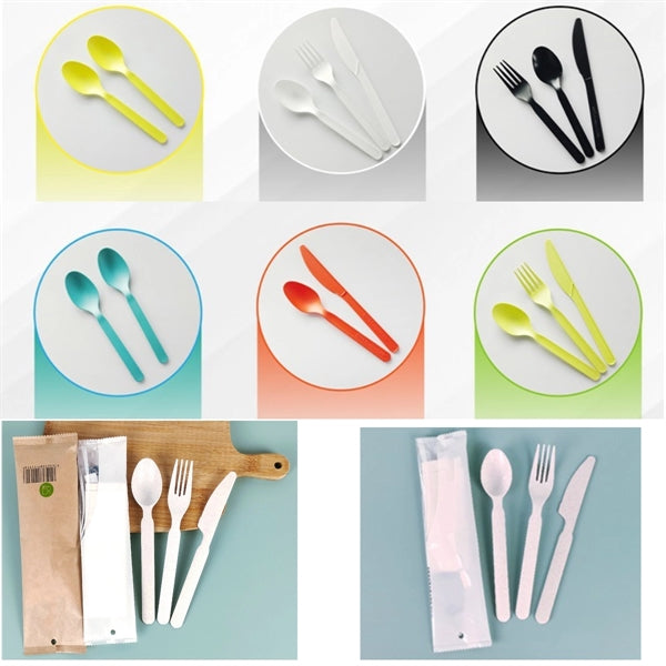 7 inch Degradable Disposable Cutlery Set