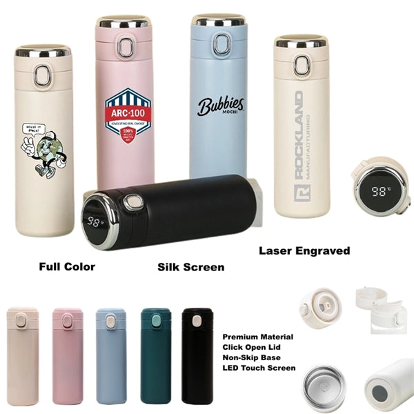 11/14 oz Insulated Water Bottle with LED Temperature Display