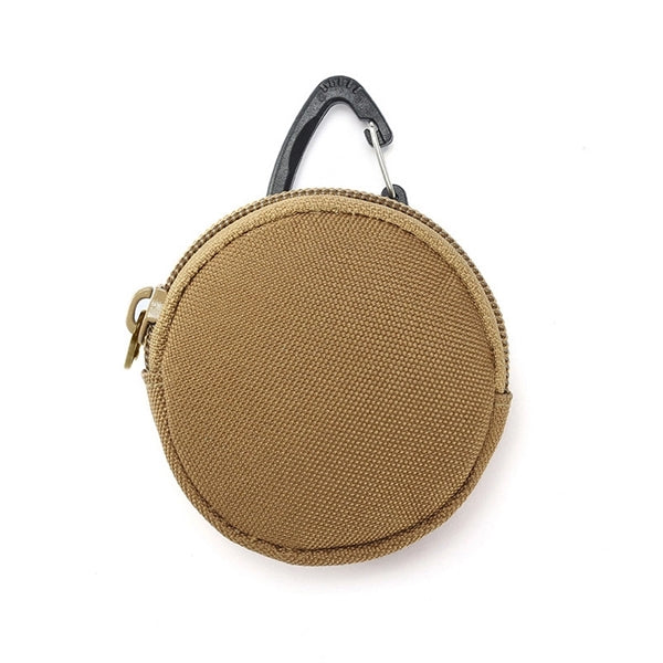 Portable Oxford Change Coin Round Pouch