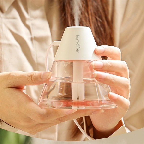 Portable USB Desktop Cool Mist Humidifier With Night Light