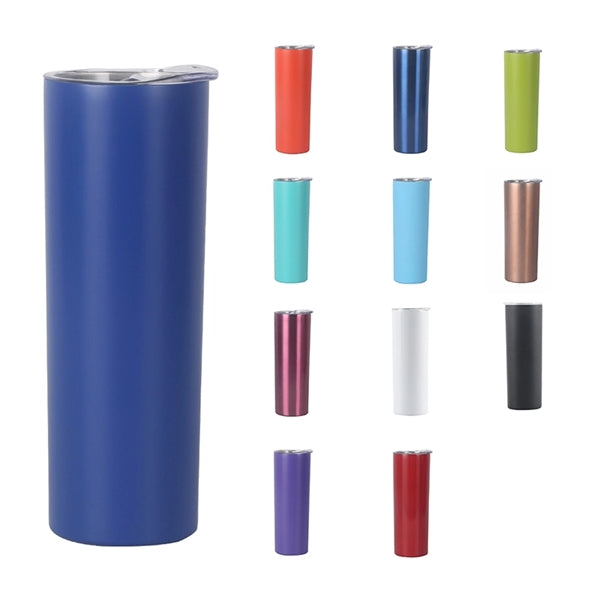 20oz Skinny Double Wall Vacuum Insulated Tumbler With Lid