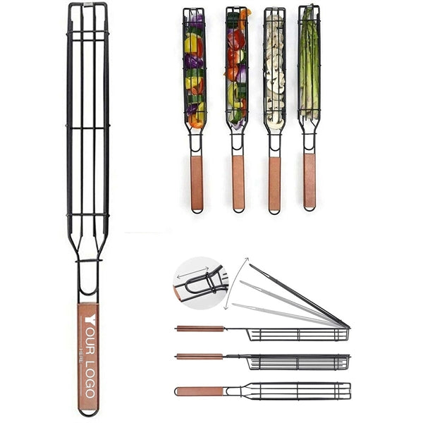 Outdoor Grill Basket For Grilling Vegetable Meat