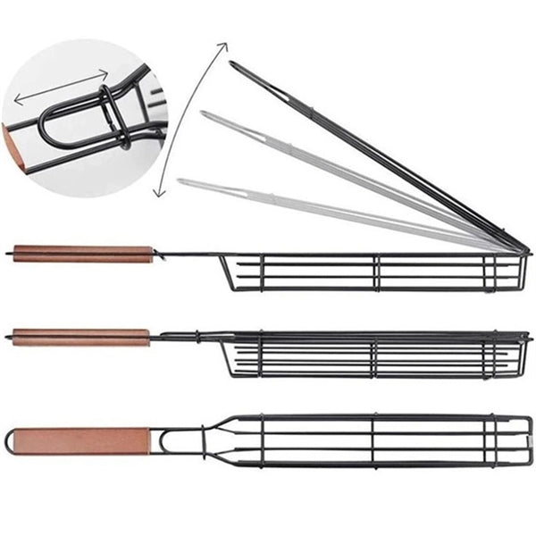 Outdoor Grill Basket For Grilling Vegetable Meat