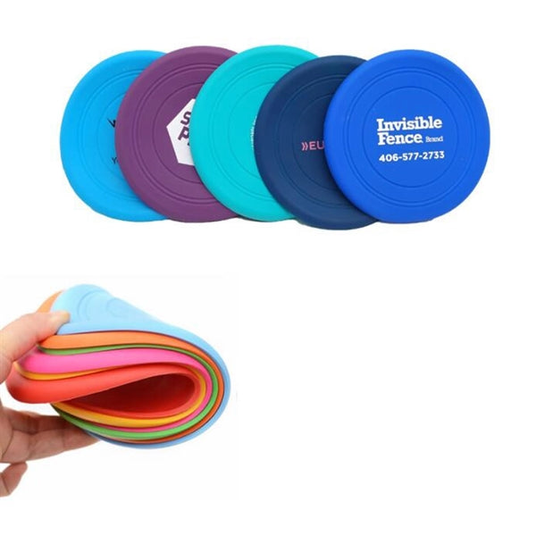 7 Inch Silicone Pet Flying Discs Disk Flyer