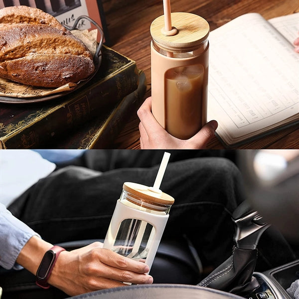20oz Straw Lid Glass Water Tumble