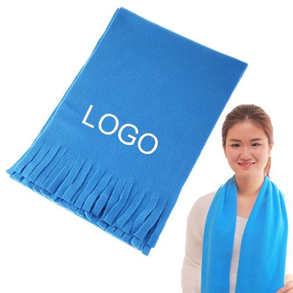 Winter Tassel Long Fleece Scarf