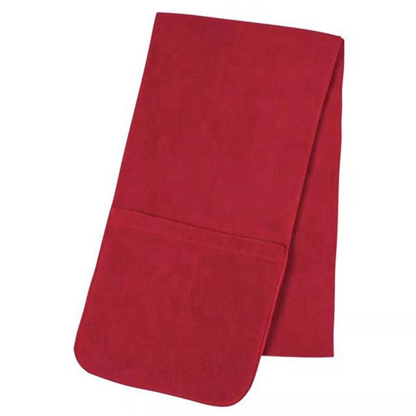 Winter Long Fleece Scarf With Pocket