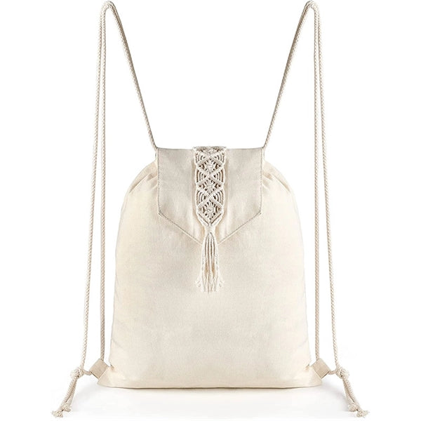 Canvas Drawstring Backpack
