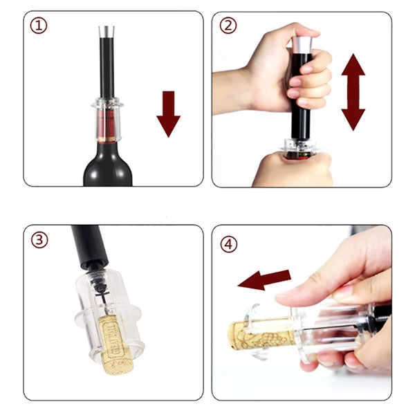Manual Air Pressure Wine Bottle Opener