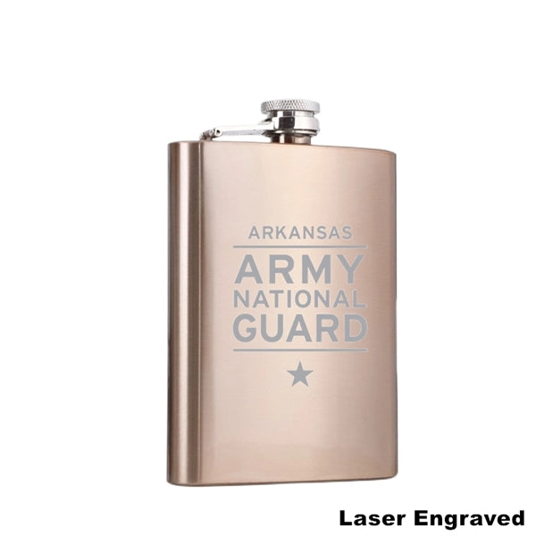 6 oz Hip Whisky Flask Stainless Steel Various Colours