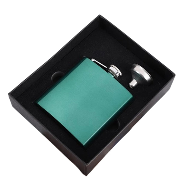 6 oz Hip Whisky Flask Stainless Steel Various Colours