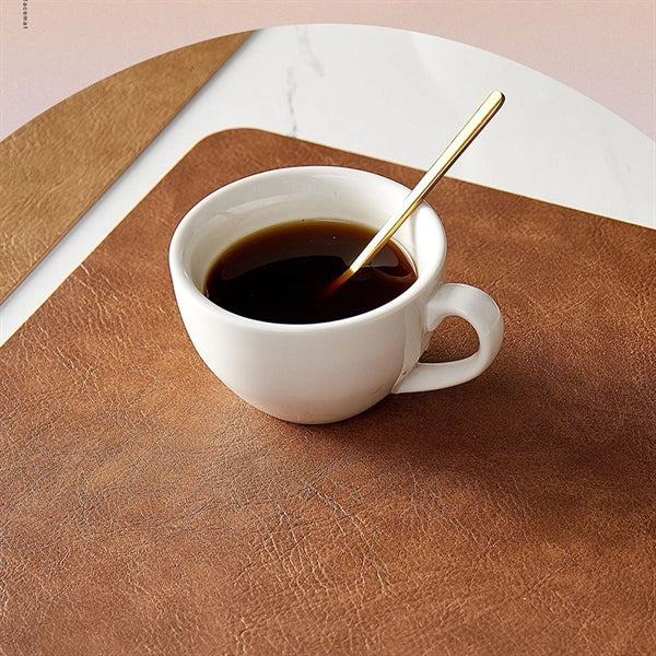 Faux Leather Placemats Waterproof Stain Resistant Table Mats